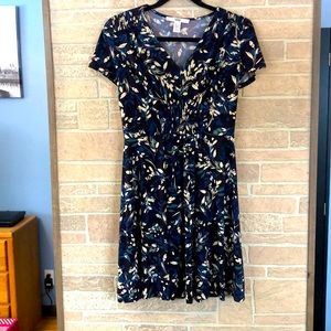 Green and blue summer dress